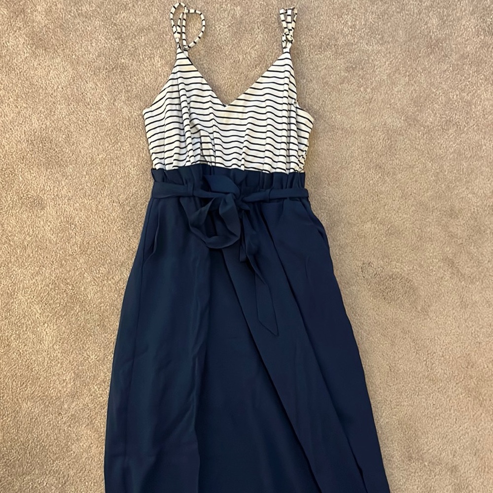 Main Strip Maxi Dress w/Pockets- Size L